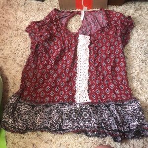 Red white and blue size large great condition with lace down the middle